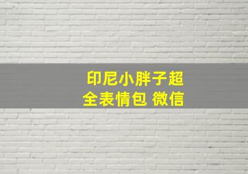 印尼小胖子超全表情包 微信